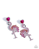 Flamingo Freestyle - Pink Post Earrings - Paparazzi Accessories