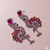 Flamingo Freestyle - Pink Post Earrings - Paparazzi Accessories