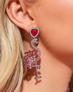 Flamingo Freestyle - Pink Post Earrings - Paparazzi Accessories