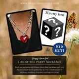 Glassy Hero Red Necklace Mystery Set - Paparazzi Accessories