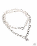 Infinite Industry - White Necklace - Paparazzi Accessories