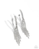 Jaw-Dropping Jubilee - White Earrings - Paparazzi Accessories