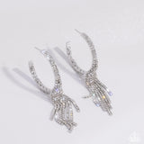 Jaw-Dropping Jubilee - White Earrings - Paparazzi Accessories