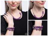 Malibu Motivation - Purple Complete Look  - Paparazzi Accessories