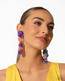 Under The Waves - Purple Earrings - Paparazzi Accessories