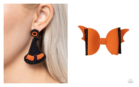 Witch Hunt - SPOOK-taculer Orange Complete Look  - Paparazzi Accessories