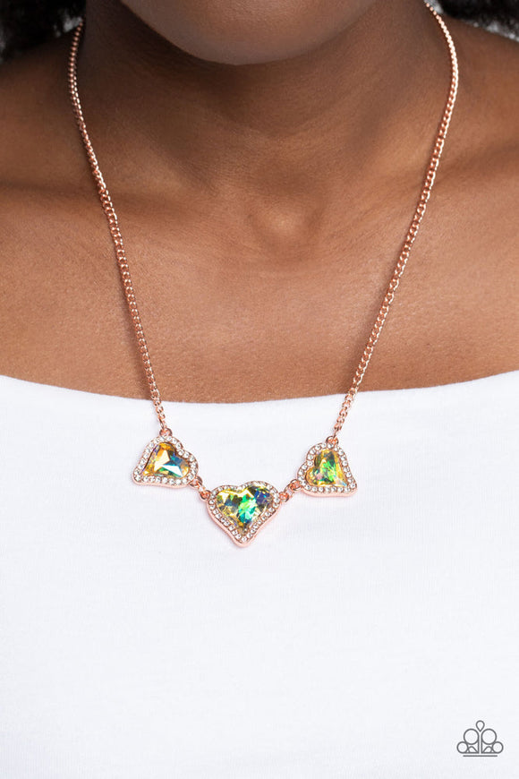State of the HEART - Copper Necklace - Paparazzi Accessories