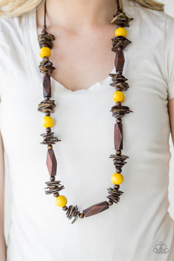 cozumel-coast-yellow-necklace-paparazzi-accessories