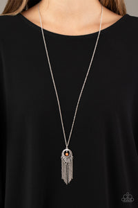 Western Weather - Orange Necklace - Paparazzi Accessories