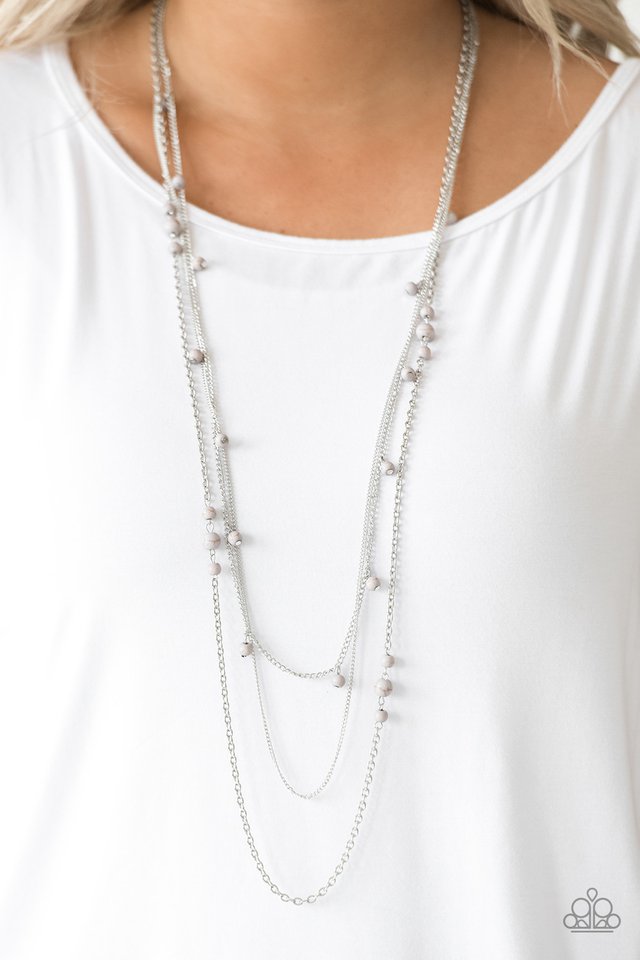 Laying The Groundwork Silver Necklace Paparazzi Accessories