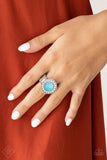 Rugged Radiance - Blue Ring - Paparazzi Accessories