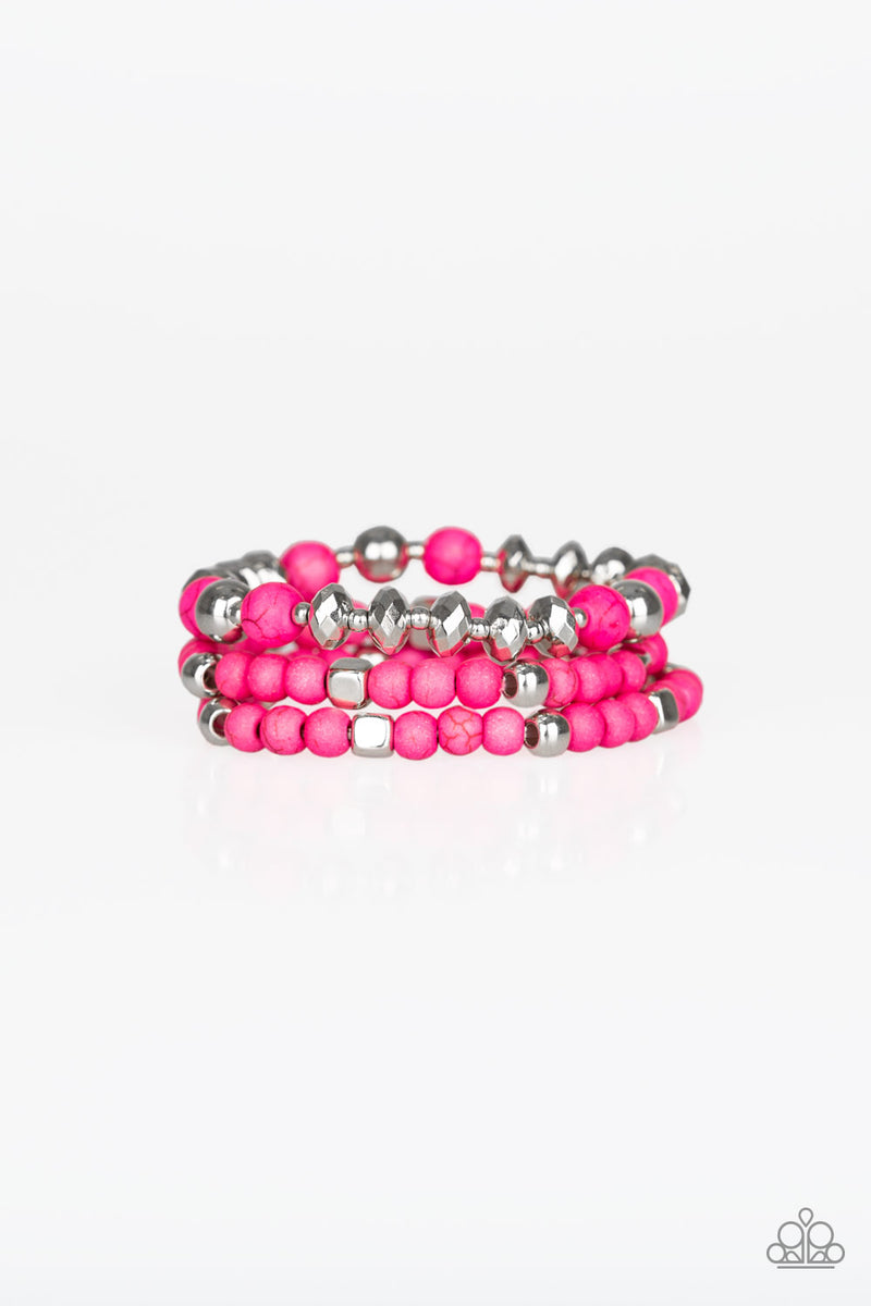 Mountain Artist - Pink Bracelet - Paparazzi Accessories – Bedazzle Me ...