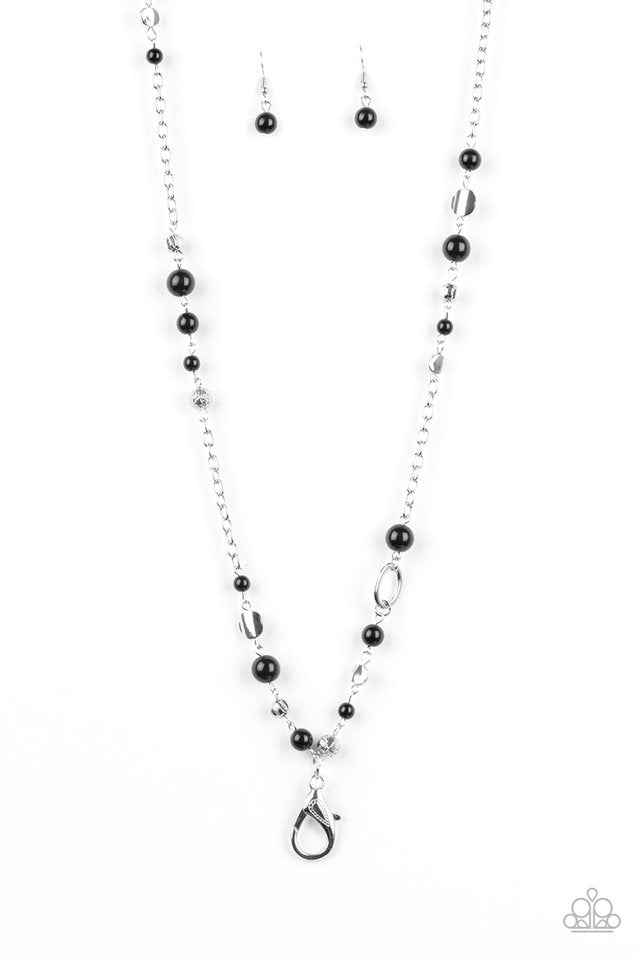 Make An Appearance - Black Lanyard - Paparazzi Accessories – Bedazzle ...
