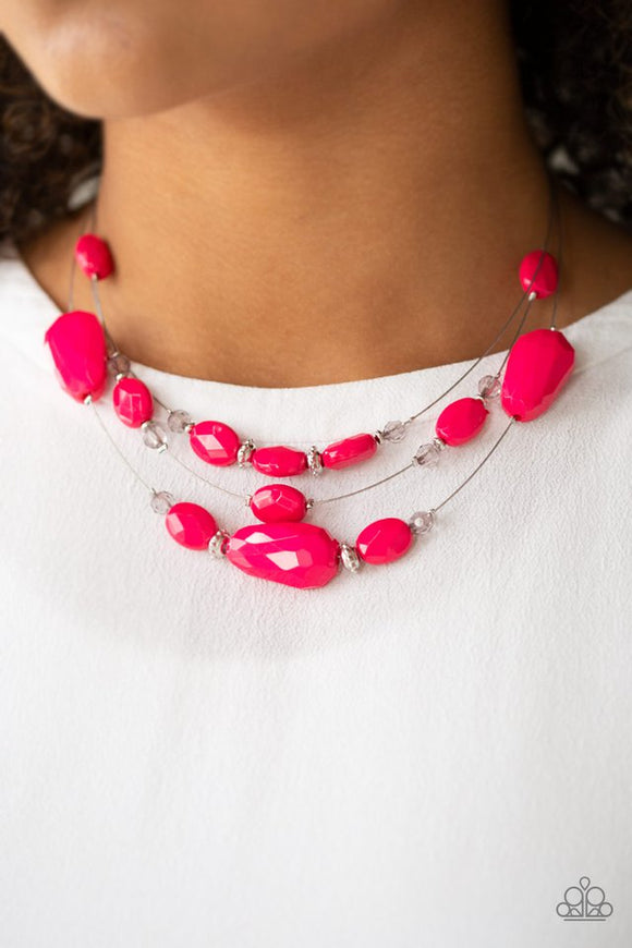 Radiant Reflections - Pink Necklace - Paparazzi Accessories – Bedazzle Me  Pretty Mobile Fashion Boutique