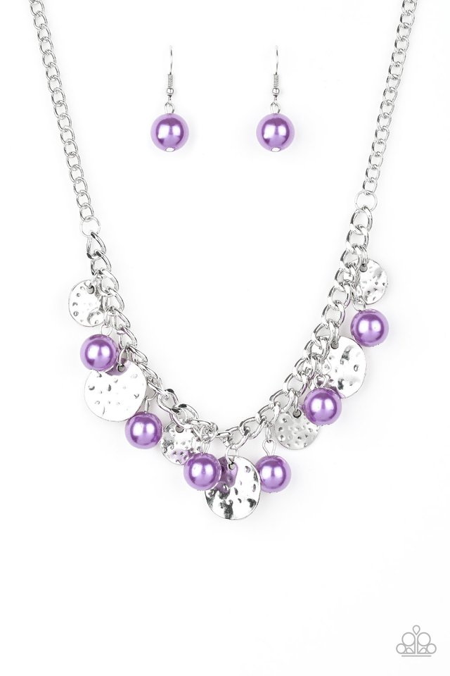 Seaside Sophistication Purple Necklace Paparazzi Accessories Bedazzle Me Pretty Mobile 4818