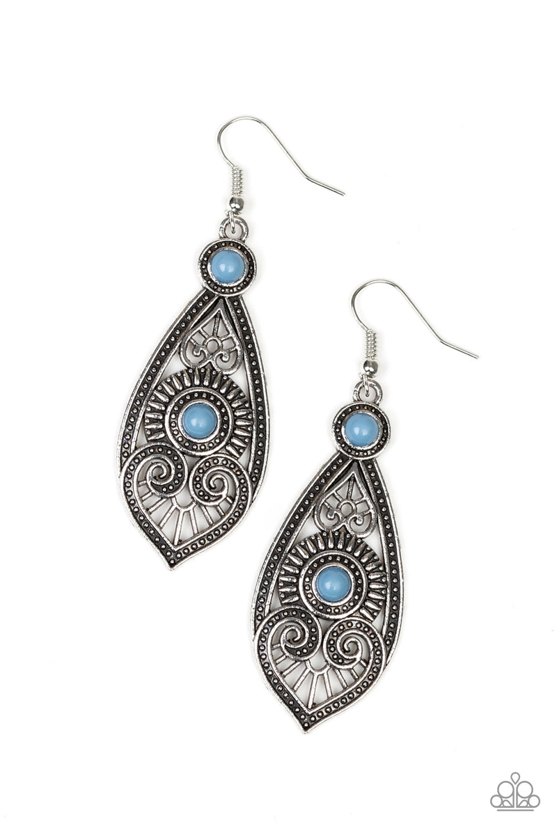 Sweetly Siren - Blue Earrings - Paparazzi Accessories – Bedazzle Me ...