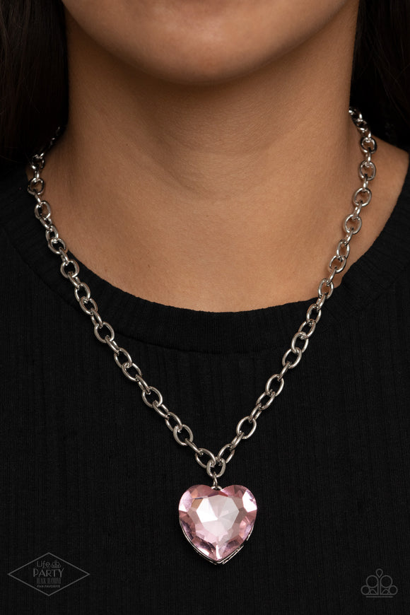 Flirtatiously Flashy - Pink Necklace - Paparazzi Accessories