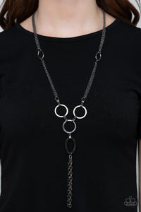 Metro Mechanics - Black Necklace - Paparazzi Accessories