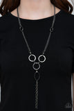 Metro Mechanics - Black Necklace - Paparazzi Accessories