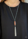 Stay Cool - Orange Necklace - Paparazzi Accessories