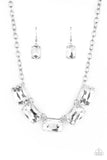 Deep Freeze Diva - White Necklace - Paparazzi Accessories