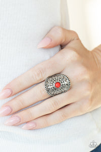 Mojave Rays - Red Ring - Paparazzi Accessories