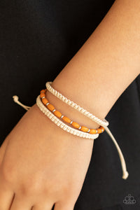 Refreshingly Rural - Orange Bracelet - Paparazzi Accessories