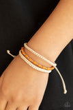 Refreshingly Rural - Orange Bracelet - Paparazzi Accessories