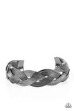 woven-wonder-black-bracelet-paparazzi-accessories