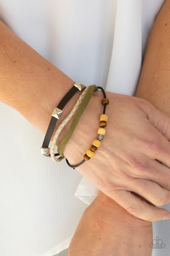 Solo Climb - Black Bracelet - Paparazzi Accessories