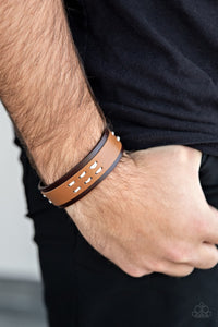 Blaze A Trail - Brown Bracelet - Paparazzi Accessories