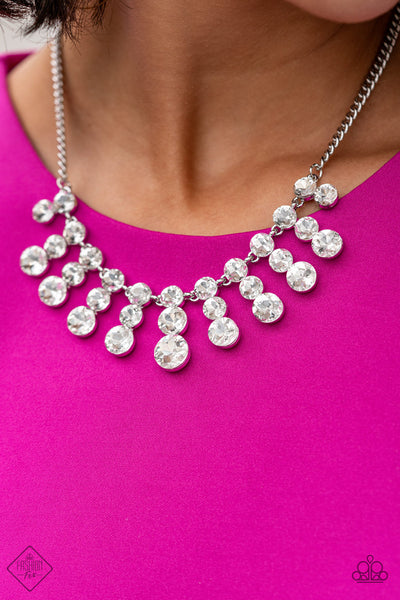 Celebrity couture store white necklace