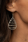 Glitzy Grit - Silver Earrings - Paparazzi Accessories