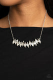 Icy Intensity - White Necklace - Paparazzi Accessories