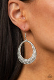 Life GLOWS On - White Earrings - Paparazzi Accessories