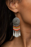 Sun Warrior - Multi Earrings - Paparazzi Accessories