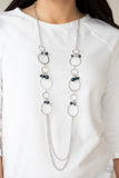 Ante UPSCALE - Blue Necklace - Paparazzi Accessories