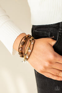 Run The Rapids - Brown Bracelet - Paparazzi Accessories