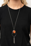 Nice To GLOW You - Orange Necklace - Paparazzi Accessories