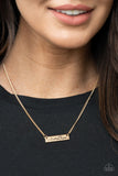 Joy Of Motherhood - Gold Necklace - Paparazzi Accessories