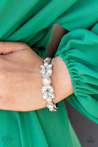 Regal Reminiscence - White Bracelet - Paparazzi Accessories