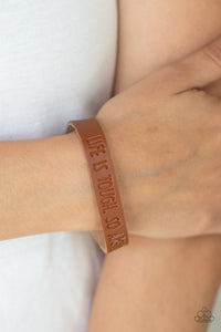 Life is Tough - Brown Bracelet - Paparazzi Accessories