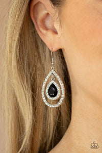 Blushing Bride - Black Earrings - Paparazzi Accessories