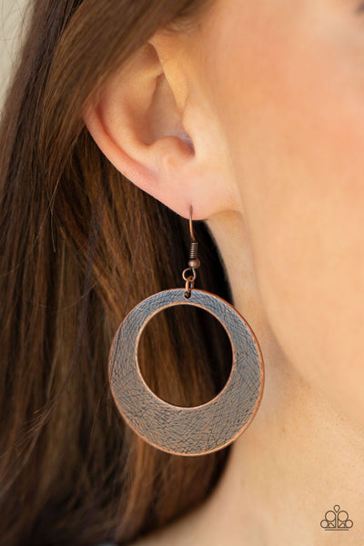 Copper earrings online paparazzi