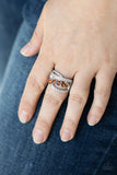 Emulating Elegance - Brown Ring - Paparazzi Accessories