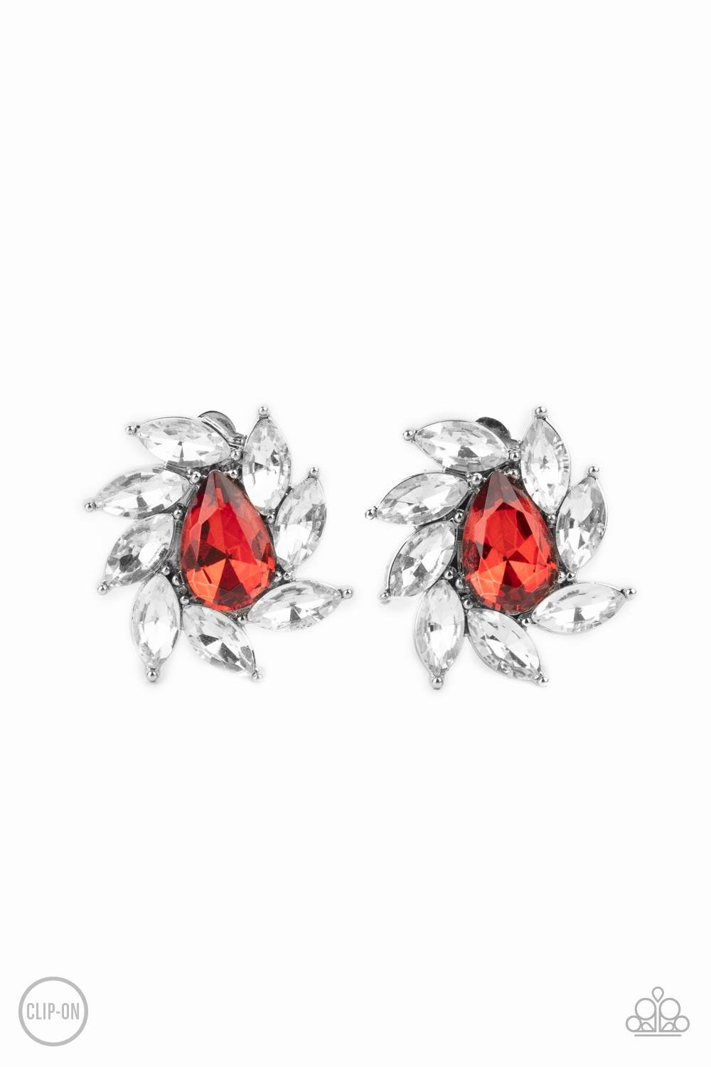 Modern Monte Carlo - Red Earrings - Paparazzi Accessories – Five