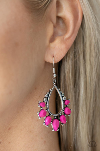 Pink earrings paparazzi store