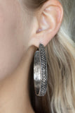 Bossy and Glossy - Silver Earrings - Paparazzi Accessories