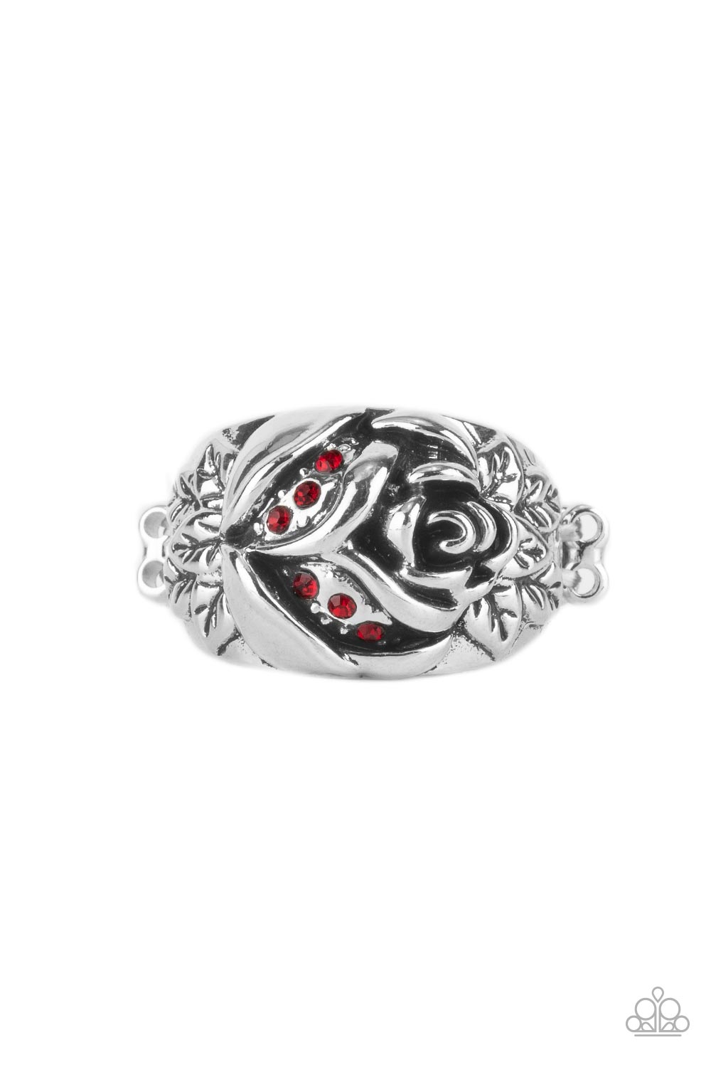 Rose Garden Refinement Red Ring Paparazzi Accessories Bedazzle Me Pretty Mobile Fashion Boutique