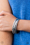 Confidently Curvaceous - White Bracelet - Paparazzi Accessories